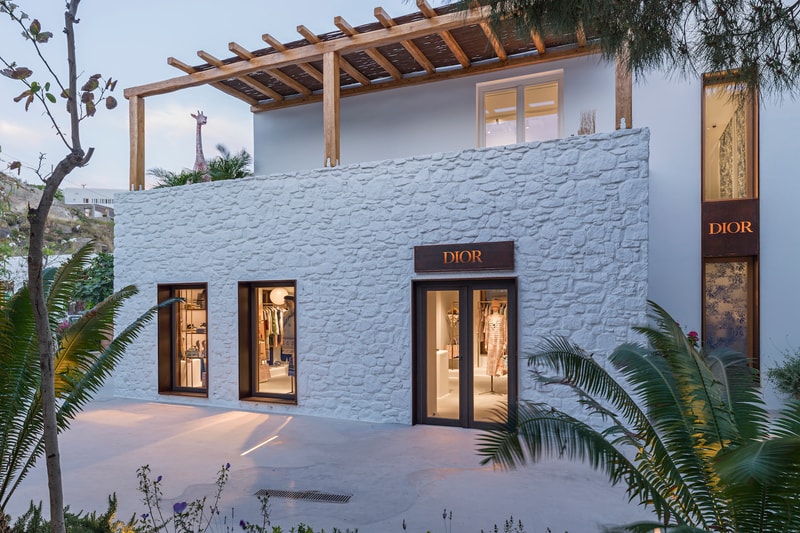 Dior Opens "Dioriviera" Mykonos Pop-Up Store Shop Collection Maria Grazia Chiuri Kim Jones Collection Fashion Greece 