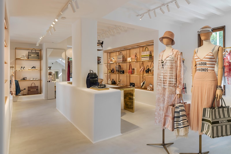 Dior Opens "Dioriviera" Mykonos Pop-Up Store Shop Collection Maria Grazia Chiuri Kim Jones Collection Fashion Greece 