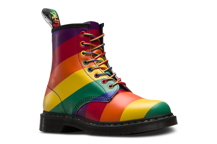 Dr. Martens' Classic 1460 Boot Gets a Rainbow Stripe Makeover for Pride Month