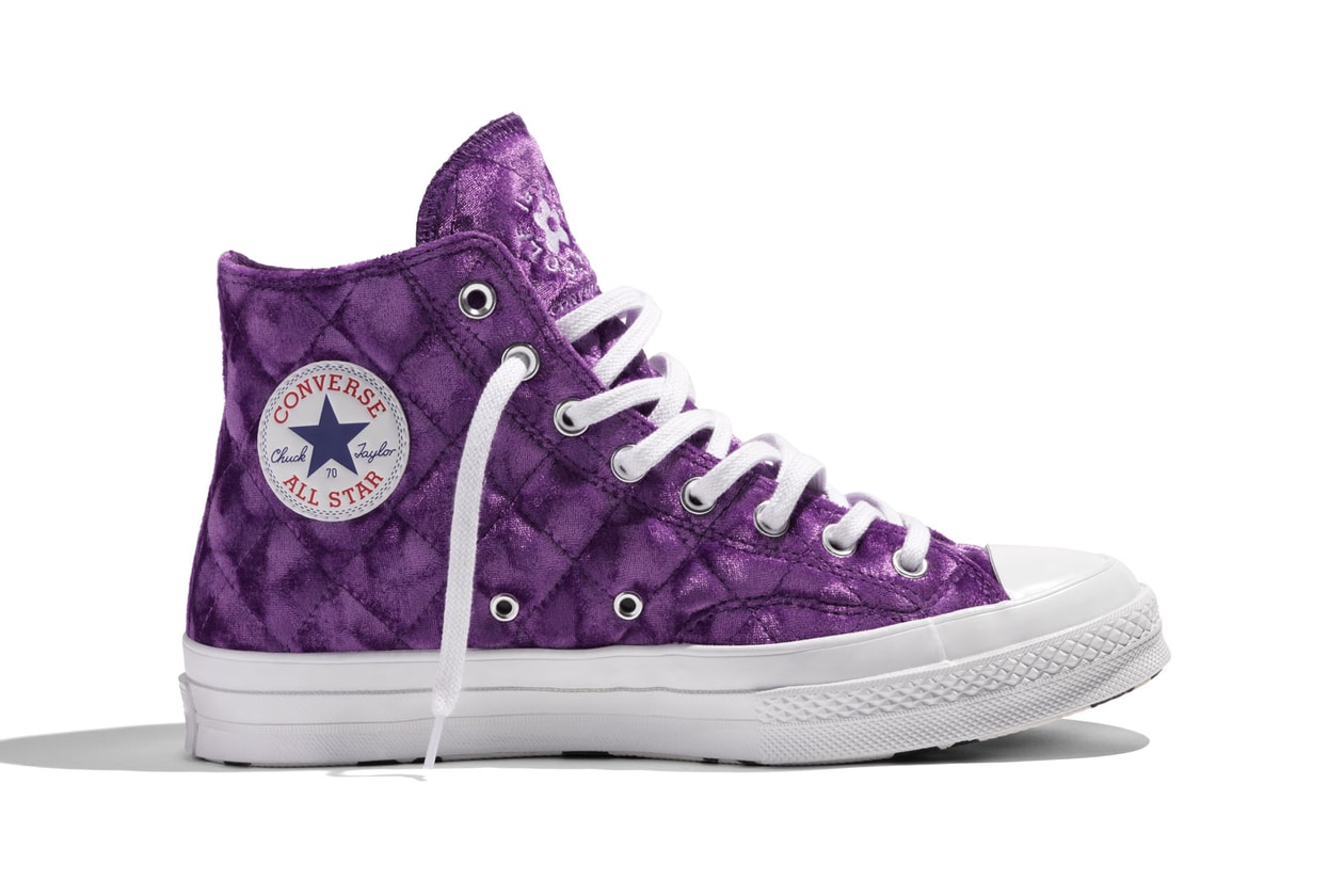 Tyler the Creator' GOLF le FLEUR* Converse Quilted Velvet One Star Chuck 70