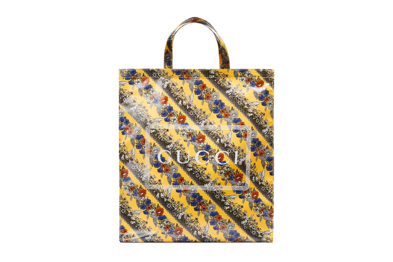 Gucci Shopper Tote Bags Floral Check Patterns Black Pink Logo