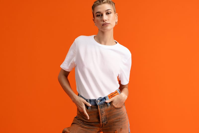 Hailey Bieber Debuts Heron Preston x Levi’s®' Limited-Edition Collaboration