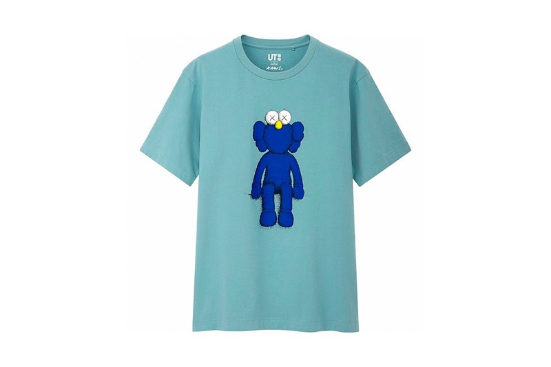 KAWS x Uniqlo UT Companion BFF Collaboration Summer 2019 Pocket T-shirt Blue