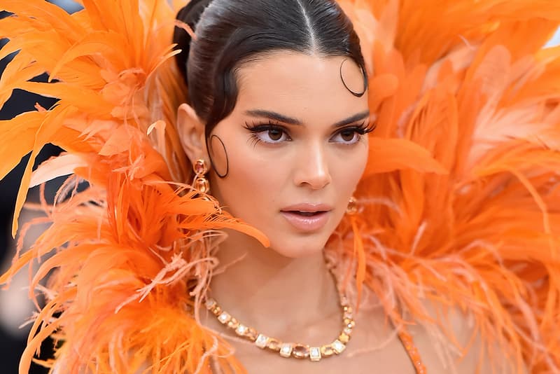 strapless open back dress Kendall Jenner Tangerine Strapless 2017 Golden Globes Dress main image 0