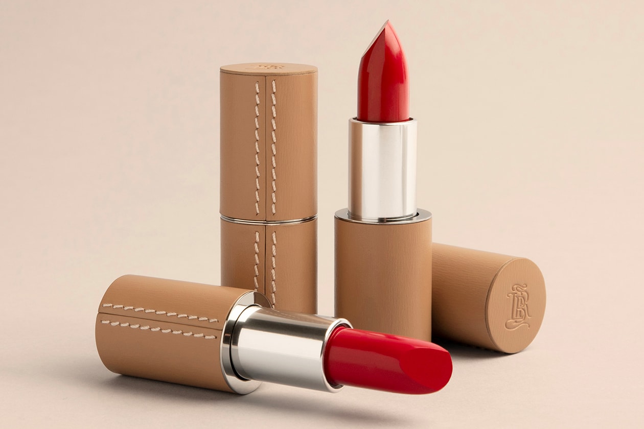 La Bouche Rouge Red Fine Leather Refillable Lipstick Case