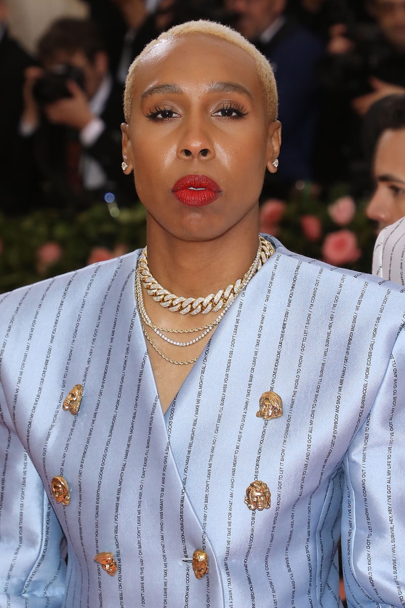 Lena Waithe 2019 Met Gala Camp Notes on Fashion Pyer Moss Suit Blazer Blue