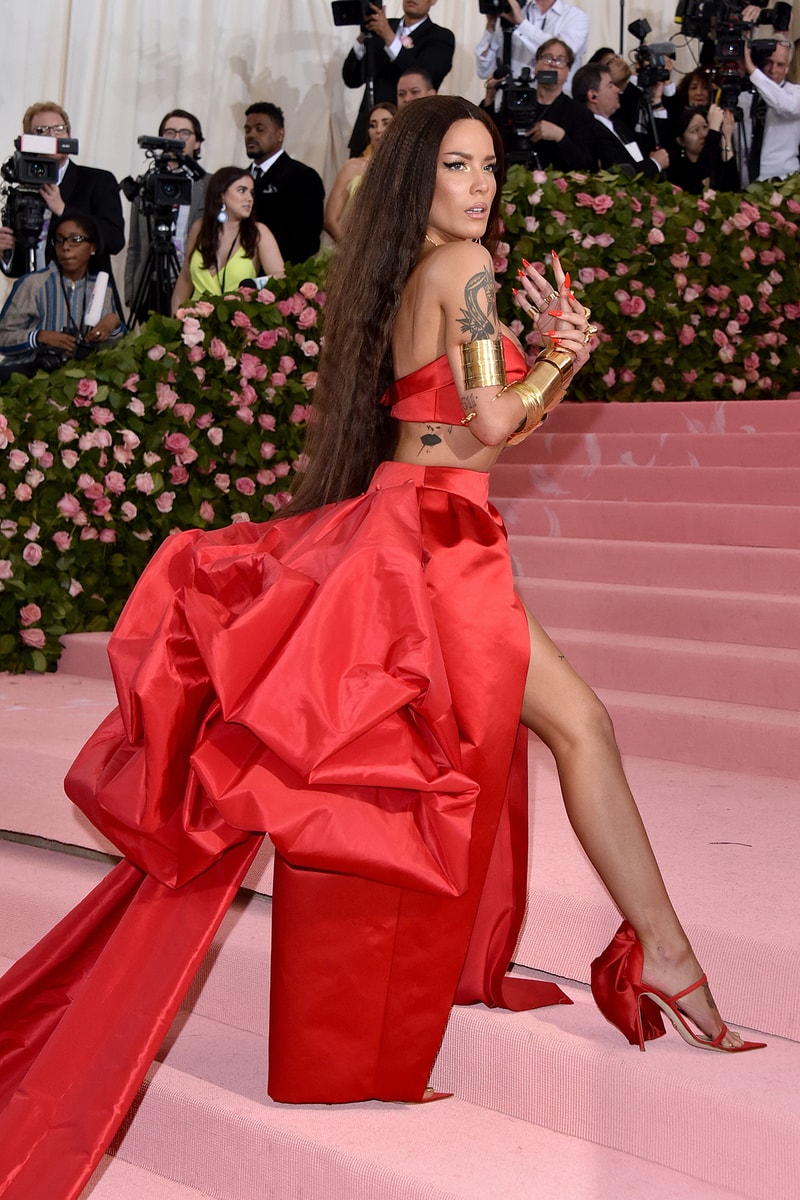 Halsey Met Gala 2019 Red Carpet Camp Notes on Fashion red dress
