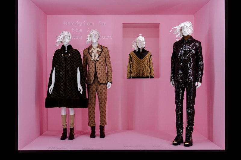 Metropolitan Museum of Art Spring 2019 Camp Notes on Fashion Exhibition Dresses Black Suit Brown