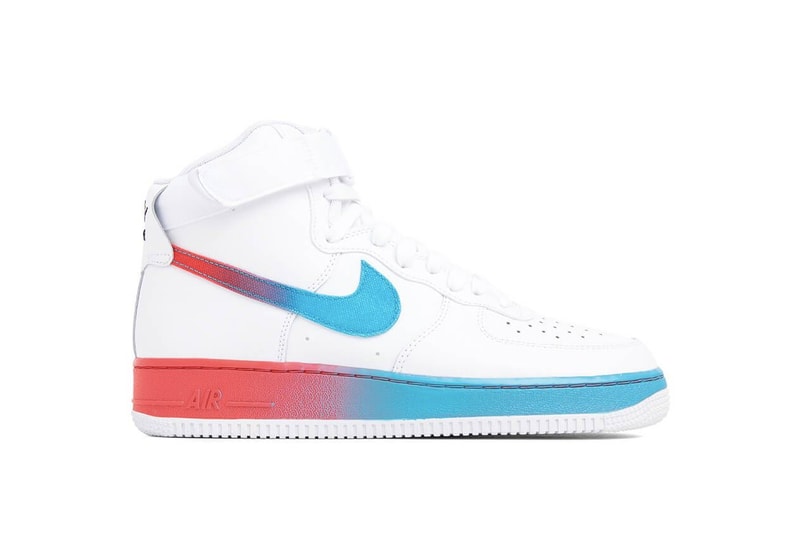 Nike Air Force 1 Gradient Swoosh Release Pink White Purple Black Yellow Air Force 1 Hi 