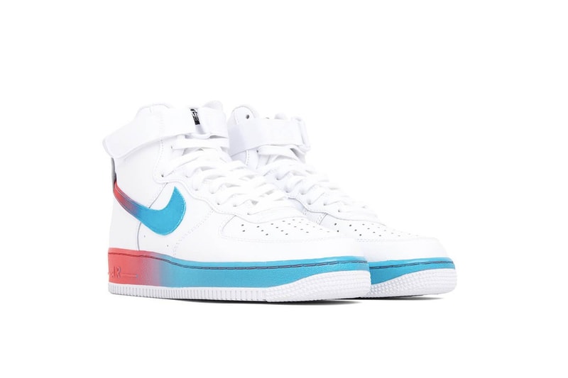 Nike Air Force 1 Gradient Swoosh Release Pink White Purple Black Yellow Air Force 1 Hi 