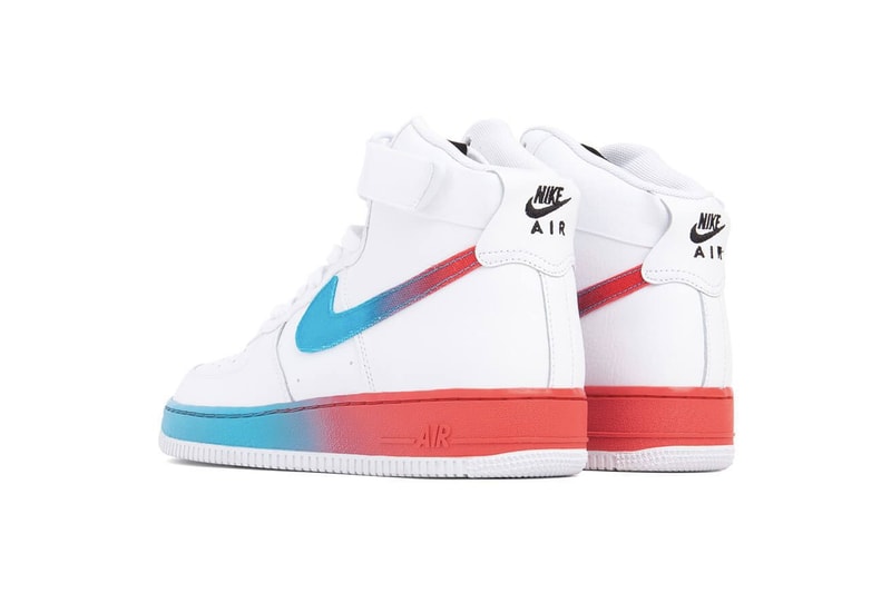 Nike Air Force 1 Gradient Swoosh Release Pink White Purple Black Yellow Air Force 1 Hi 