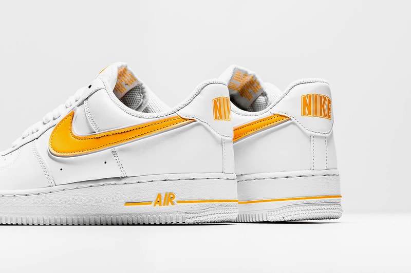 Nike Air Force White University Gold Yellow Sneakers Sneaker Footwear Summer Trainers