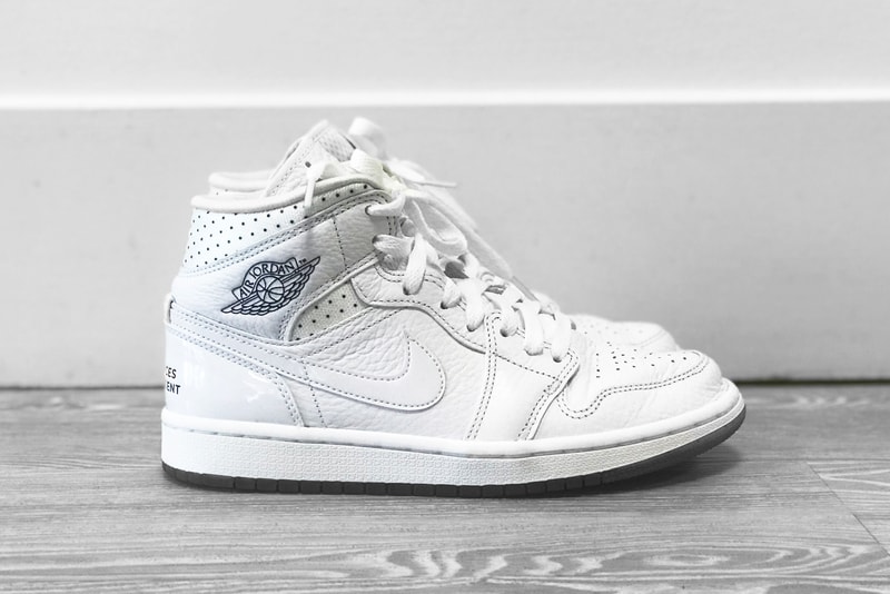 Nike Air Jordan 1 Mid "Unité Totale" Review White Sneaker Shoe Summer AJ1 Basketball Logo