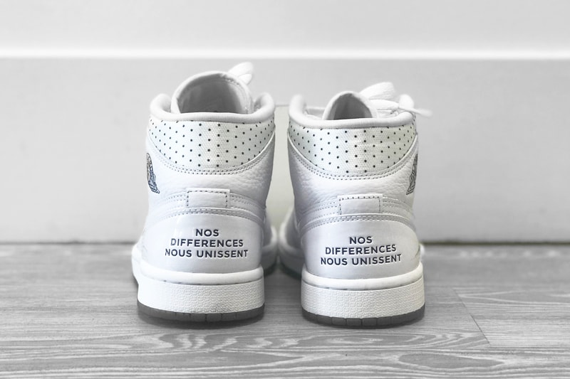 Nike Air Jordan 1 Mid "Unité Totale" Review White Sneaker Shoe Summer AJ1 Basketball Logo