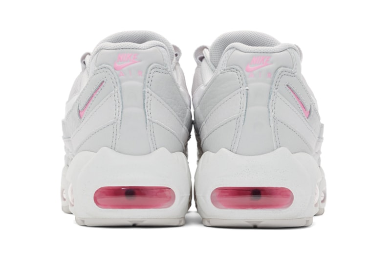 Nike Air Max 95 Vast Grey Psychic Pink Patent Matte Sneakers Trainers 