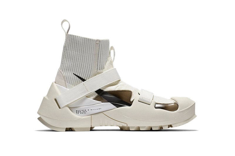 ALYX Nike Vibram Sock Sneaker Matthew Williams Black White First Look Logo Swoosh Detachable Sole Release Date