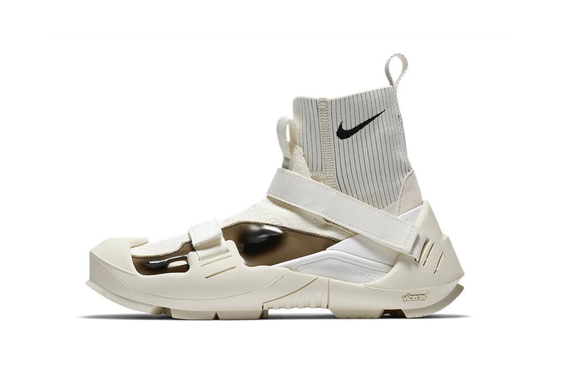 ALYX Nike Vibram Sock Sneaker Matthew Williams Black White First Look Logo Swoosh Detachable Sole Release Date