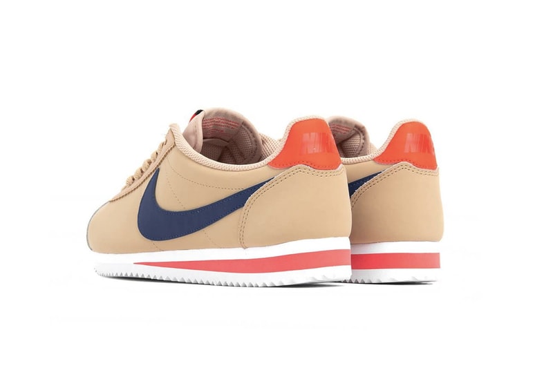 Nike Cortez "Desert Ore/Deep Royal Blue" Sneaker Release Drop Beige 