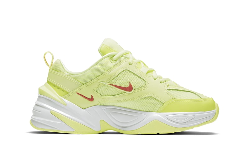 Nike M2K Tekno Neon Green Red Orange Yellow Drop Release Sneaker Shoe Vibrant Trend Dad Sneaker Chunky Shoe