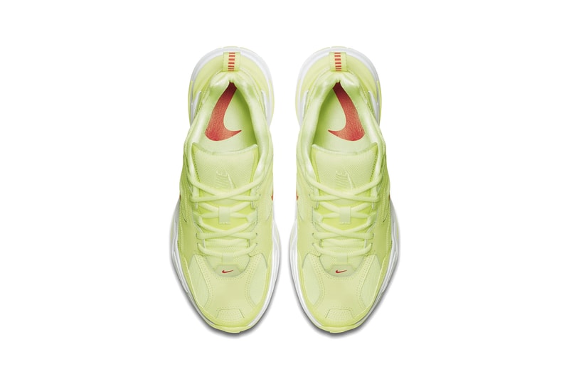 Nike M2K Tekno Neon Green Red Orange Yellow Drop Release Sneaker Shoe Vibrant Trend Dad Sneaker Chunky Shoe