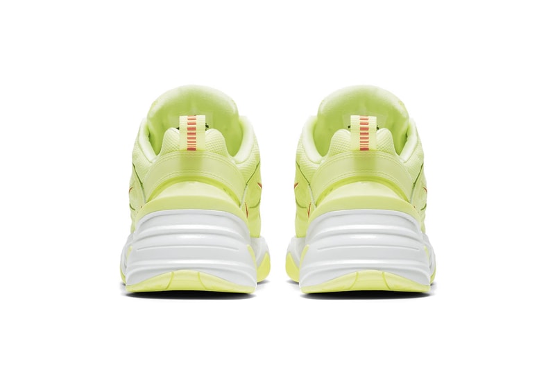 Nike M2K Tekno Neon Green Red Orange Yellow Drop Release Sneaker Shoe Vibrant Trend Dad Sneaker Chunky Shoe