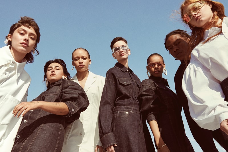 Fenty Release 5 19 Campaign Denim Dresses Blue Shirts White Rihanna
