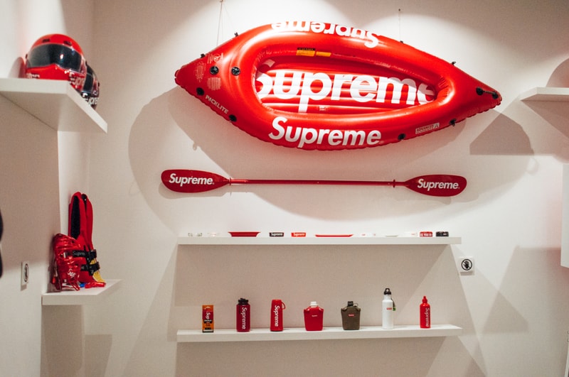 supreme accessories sothebys hong kong auction punching bag pinball machine fender guitar cash gun