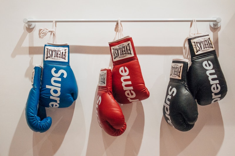 supreme accessories sothebys hong kong auction punching bag pinball machine fender guitar cash gun