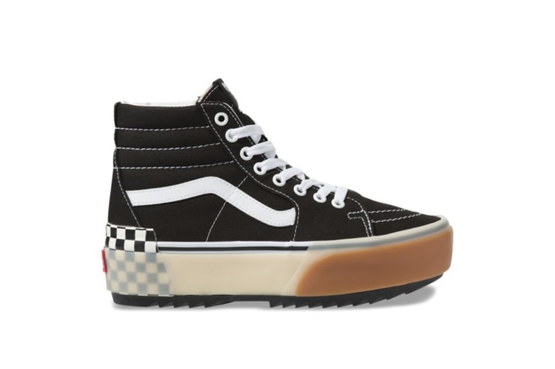 Vans Sk8-Hi Era Stacked Platform Sneaker Release Chunky Shoe Silhouette Confetti Colorful Black White