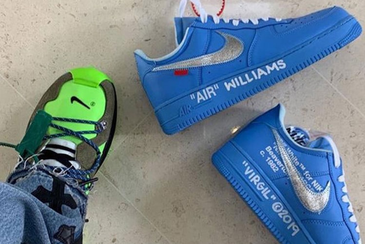 Virgil Abloh Sends Serena Williams an Early Pair of the Off-White™ Air Force 1 "University Blue"