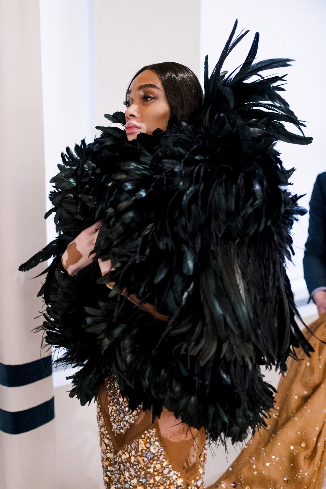 Winnie Harlow 2019 Met Gala Dress Getting Ready