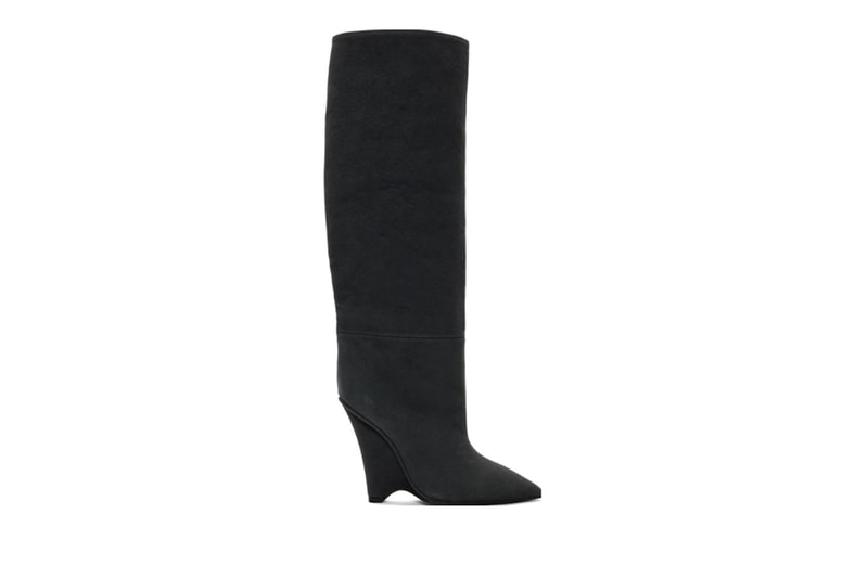 YEEZY Season 8 Collection Black Canvas Wedge Boots