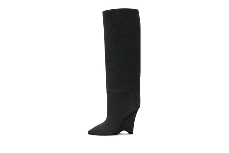 YEEZY Season 8 Collection Black Canvas Wedge Boots