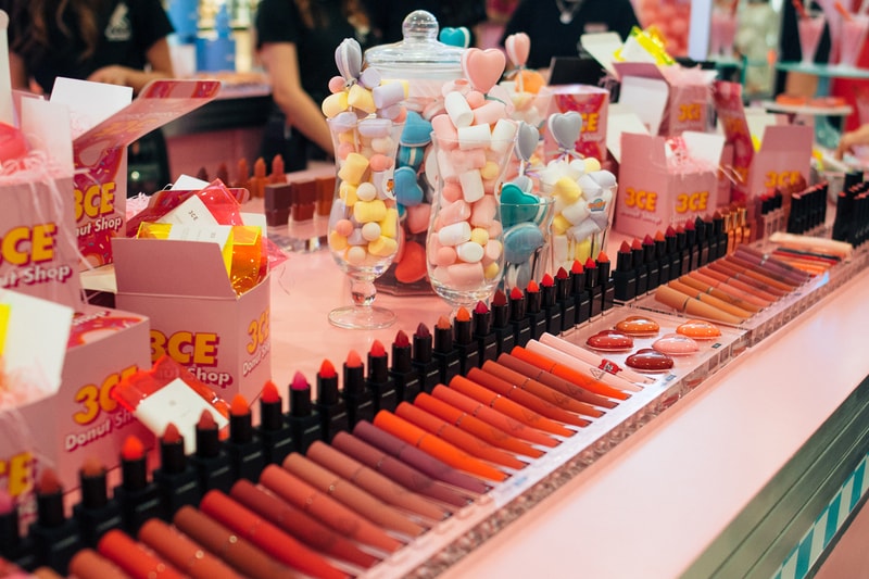 3CE Diner Pop Up Hong Kong Beauty Makeup Lipstick Samples