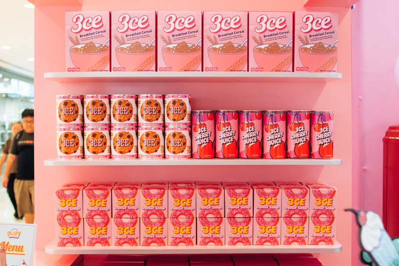 3CE Diner Pop Up Hong Kong Beauty Makeup Cereal Samples