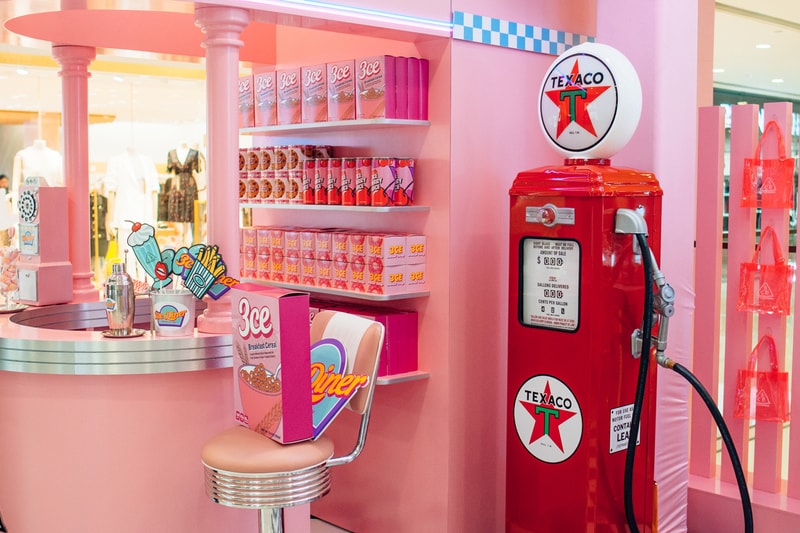 3CE Diner Pop Up Hong Kong Beauty Makeup Cereal Samples