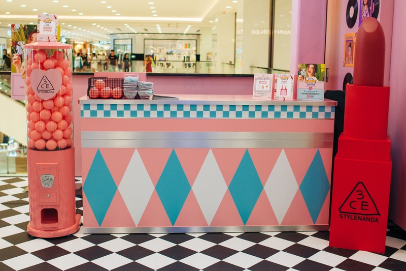 3CE Diner Pop Up Hong Kong Beauty Makeup Counter