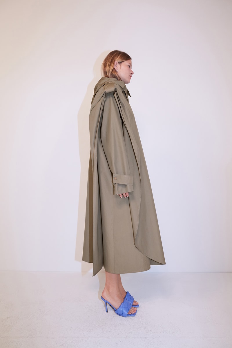 bottega veneta pre spring 2020 lookbook daniel lee leather bag footwear coat sandals purple