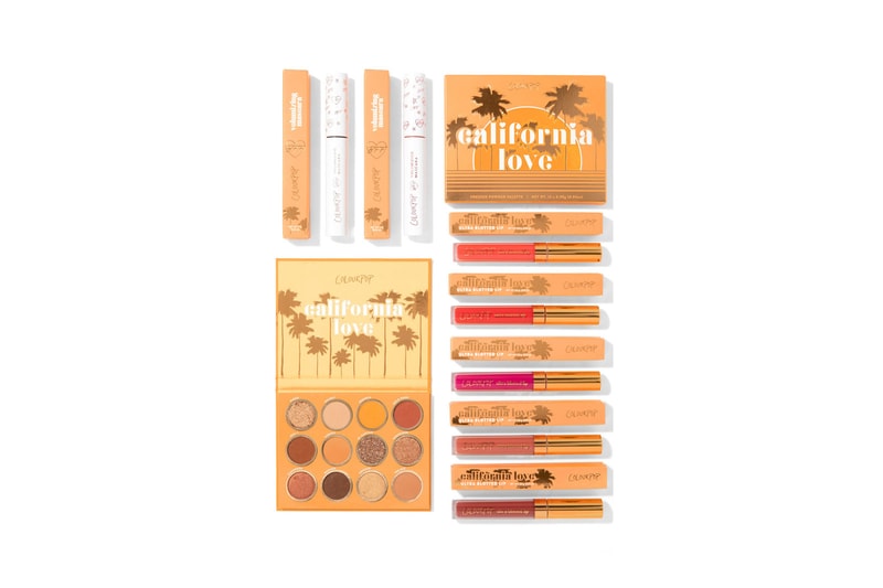 Colourpop California Love Collection Makeup Eyeshadow Palette Bronze Beige Brown Gray Maroon Orange Rust Red 