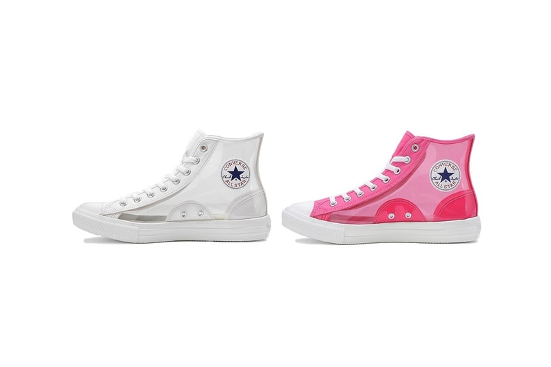 Converse Japan Chuck Taylor All Star Light Clear Material Hi Pink White