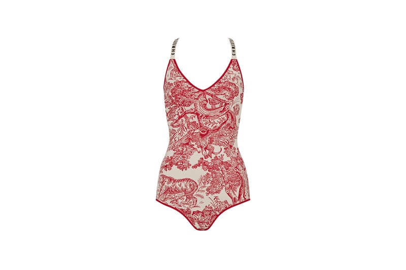 Dior Dioriviera Summer Beachwear Capsule Swimsuit Red White