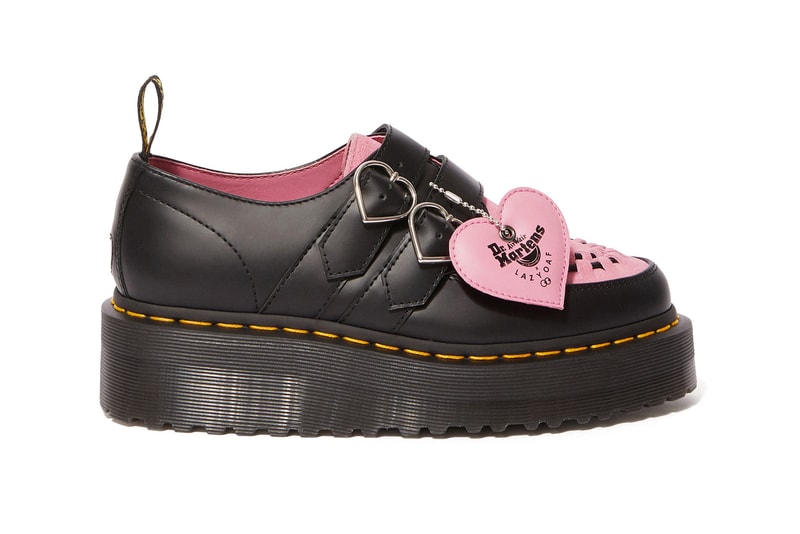 Lazy Oaf Dr. Martens Doc Boots Creepers Vegan Sandals Platform Pink Heart 