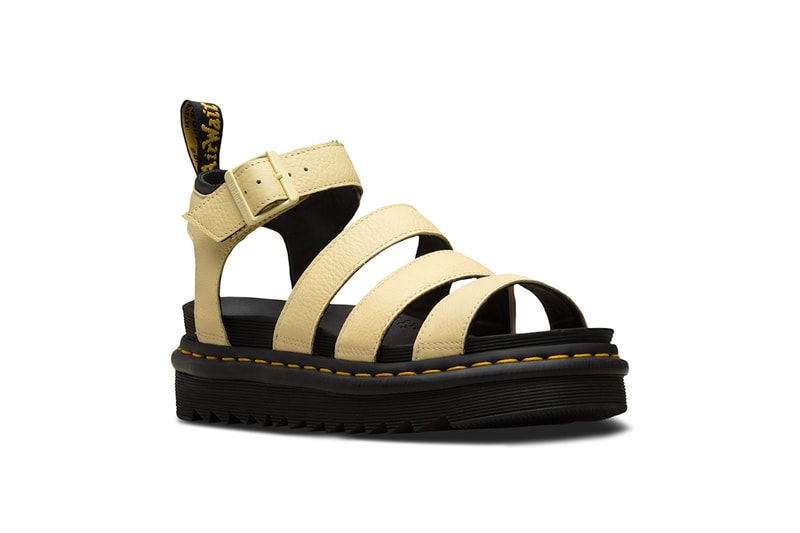 Dr. Martens Sandal Collection Festival Season Shoe Footwear Colorful Leather Silhouettes Straps Summer Concert Outfit Pink Yellow Purple Design Release