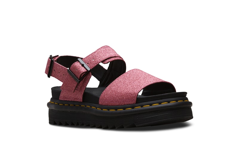 Dr. Martens Sandal Collection Festival Season Shoe Footwear Colorful Leather Silhouettes Straps Summer Concert Outfit Pink Yellow Purple Design Release