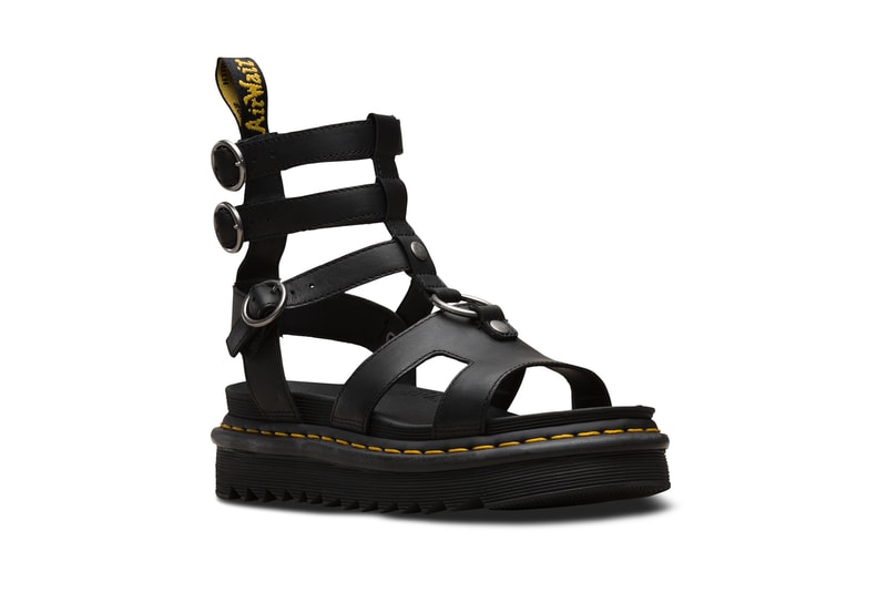Dr. Martens Sandal Collection Festival Season Shoe Footwear Colorful Leather Silhouettes Straps Summer Concert Outfit Pink Yellow Purple Design Release
