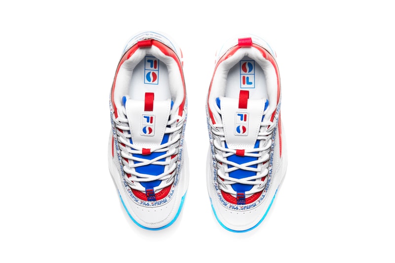 FILA x Pepsi Capsule Collection Disruptor 2 Red White Blue