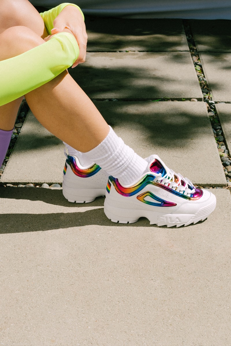 FILA The Phluid Project Disruptor White Rainbow