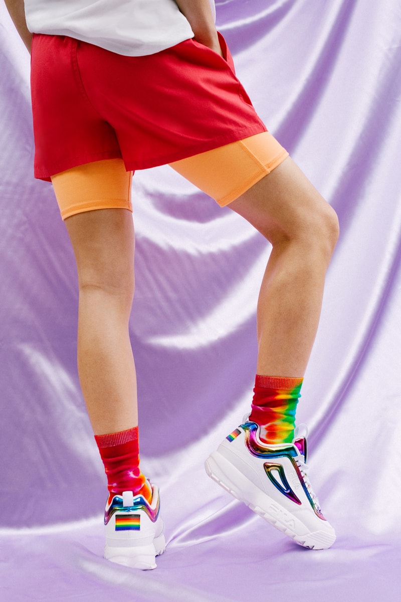 FILA The Phluid Project Disruptor White Rainbow