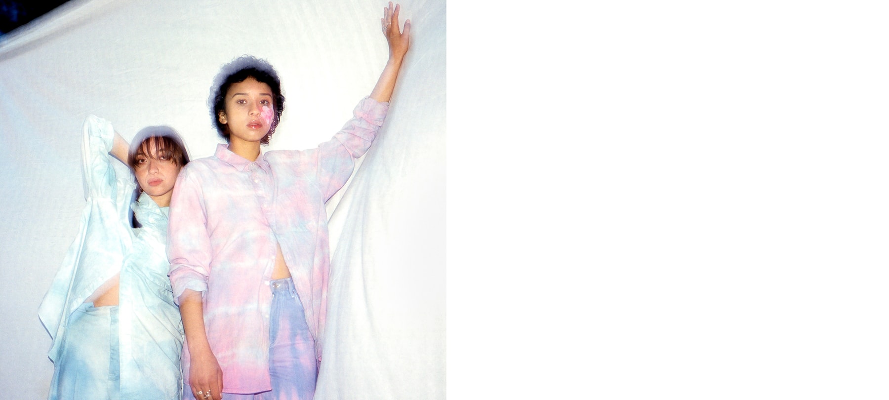 Tamara Grunberg Vancouver Designer Tie-Dye DIY Shirt Pants Jasha Vincent Model Fashion Trend Style Pink Purple Blue Braids