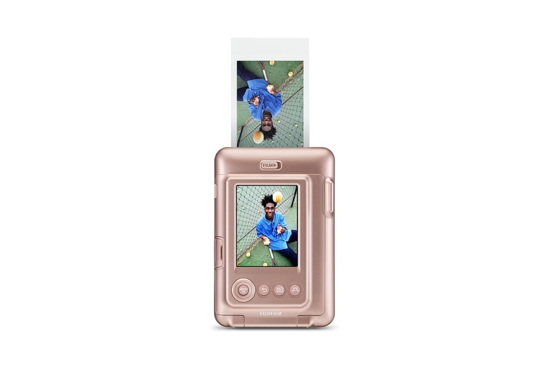 Fujifilm Instax Hybrid Instant Camera Rose Gold Print Out Polaroid Sound Feature White Black Photos Photography 